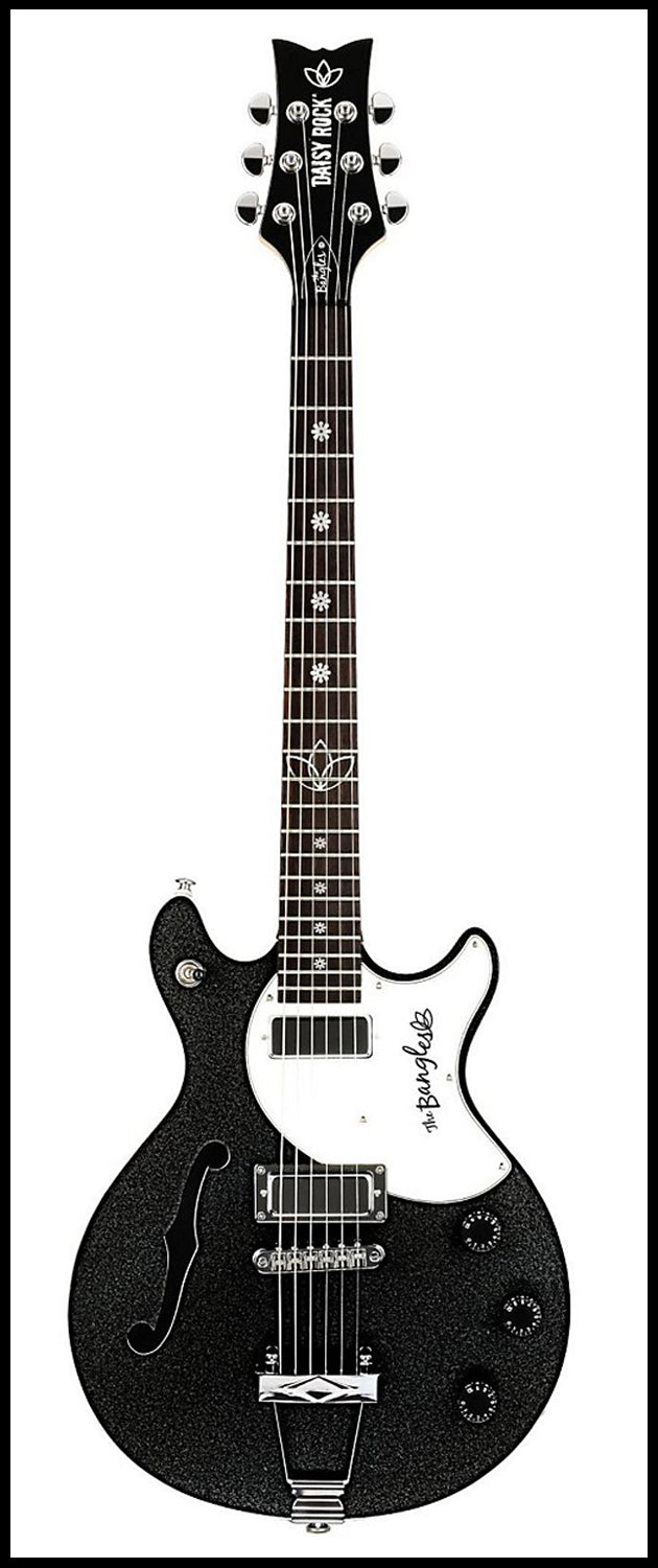 Daisy Rock Bangles Signature Model Guitar, Metallic Black